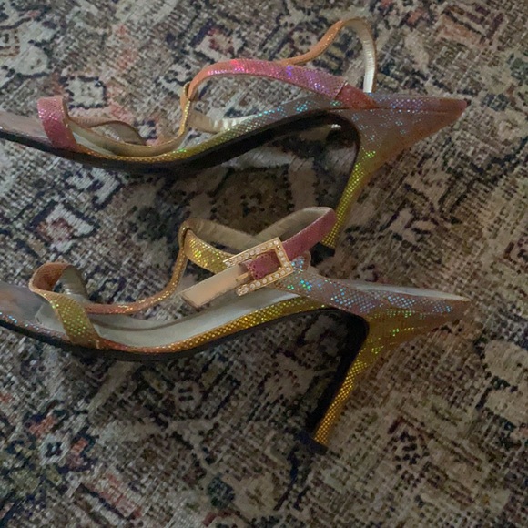 Escalating Rainbow Sparkly Shoes- 39 - Picture 4 of 5